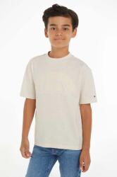Tommy Hilfiger gyerek pamut póló bézs, nyomott mintás - bézs 140 - answear - 16 990 Ft