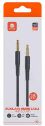 Vipfan Mini jack 3.5mm AUX kábel Vipfan L04 1m, aranyozott (fekete)