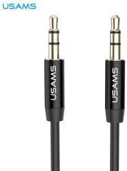 USAMS Adapter audio jack 3, 5m - 3, 5m 1m fekete