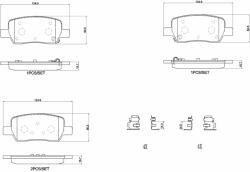 BREMBO set placute frana, frana disc BREMBO P 30 146 - centralcar