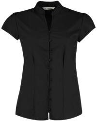 Kustom Kit Women's Tailored Fit Mandarin Collar Blouse SSL (797111016)