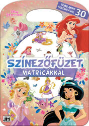 Kolibri Színezőfüzet matricákkal - Disney Hercegnők - Több mint 30 matricával