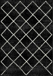 KONDELA Szőnyeg Társak típus 1 100x150 cm - fekete / mintás