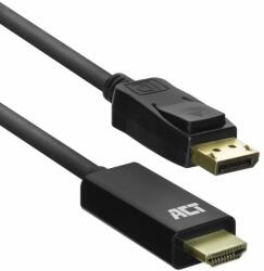 ACT AC7550 video átalakító kábel 1, 8 M DisplayPort HDMI A-típus (Standard) Fekete (AC7550)