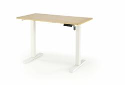 Halmar B53 íróasztal állítható magassággal, arany tölgy / fehér - mindigbutor