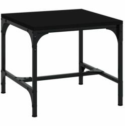 vidaXL Fekete szerelt fa kisasztal 40x40x35 cm (819402) - shopon