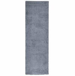 vidaXL Kék hosszú szálú bozontos modern szőnyeg 80 x 250 cm (375319) - shopon