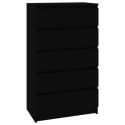 vidaXL Fekete szerelt fa fiókos szekrény 60 x 36 x 103 cm (823017) - shopon