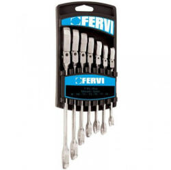 FERVI Set de chei combinate articulate 8-19 mm 0690/07P, Fervi (0690/07P) - atumag