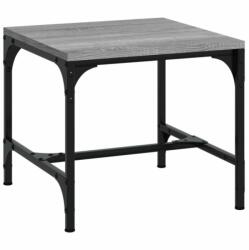 vidaXL Szürke sonoma színű szerelt fa kisasztal 40x40x35 cm (819408) - shopon