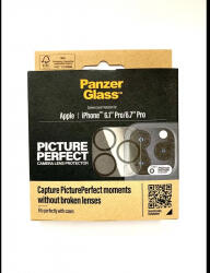 Panzer Folie Protectie Sticla Camera Panzer pentru iPhone 15 Pro/15 Pro Max Negru (5711724011375)