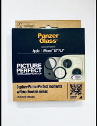 Panzer Folie Protectie Sticla Camera Panzer pentru iPhone 15/15 Plus Negru (5711724011368)