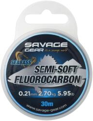 Savage Gear Fir inaintas SAVAGE GEAR Semi-Soft Leader Fluorocarbon, 30m, 0.25mm, 3.66kg (A.SG.74484)
