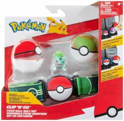 Pokémon Set curea cu figurina in bile, Pokemon S2, Bulbasaur (PKW3160) Figurina