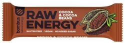 bombus Baton Energizant, Bombus Raw Energy, cu Cacao si Boabe de Cacao, 50 g (BB31103)