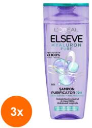 L'Oréal Set 3 x Sampon Purificator Elseve, Hyaluron Pure, 250 ml