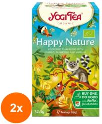YOGI TEA Set 2 x Ceai Bio, Yogi Tea, Happy Nature, 32.3 g