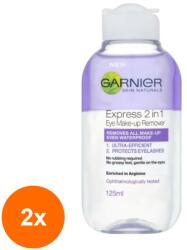 Garnier Set 2 x Apa Micelara Bifazica pentru Ochi Garnier Skin Naturals, cu Arginina, 125 ml