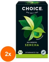YOGI TEA Set 2 x Ceai Verde Bio Sencha, Yogi Tea, 20 Plicuri x 1.5 g