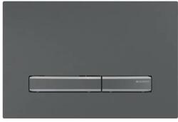 Geberit Sigma50 működtetőlap, 2 öblítésű, easy-to-clean bevonat, feketekróm/feketekróm 115.671. QD. 2 (115.671.QD.2) - szaniteresklimacenter