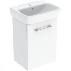 Geberit Selnova Square 1 ajtós 36x28x65, 2 cm mosdószekrény kerámia kézmosóval, fehér 502.742. 00.1 (502.742.00.1)