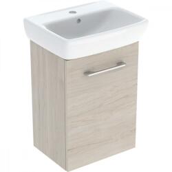 Geberit Selnova Square 1 ajtós 45x35x64, 9 cm mosdószekrény kézmosóval, világos hikoridió 502.749. 00.1 (502.749.00.1) - szaniteresklimacenter