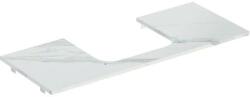 Geberit One márványhatású mosdópult középső kivágással, pultra ültethető mosdóhoz 120x47cm, matt fehér 505.115. 00.1 (505.115.00.1) - szaniteresklimacenter