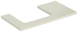 Geberit One mosdópult bal oldali kivágással 90x47 cm, pultra ültethető mosdóhoz, magasfényű homokszürke 505.303. 00.4 (505.303.00.4) - szaniteresklimacenter