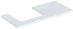 Geberit One mosdópult bal oldali kivágással 105x47 cm, pultra ültethető mosdóhoz, matt fehér 505.304. 00.2 (505.304.00.2)