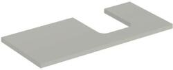 Geberit One mosdópult jobb oldali kivágással 105x47 cm, pultra ültethető tálformájú mosdóhoz, matt greige 505.314. 00.7 (505.314.00.7) - szaniteresklimacenter