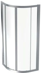 Geberit GEO sarok zuhanykabin 80x190 cm átlátszó üveggel, Reflex bevonat, ezüst profil 560.111. 00.2 (560.111.00.2) - szaniteresklimacenter