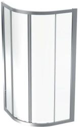 Geberit GEO sarok zuhanykabin 90x190 cm átlátszó üveggel, Reflex bevonat, ezüst profil 560.121. 00.2 (560.121.00.2)