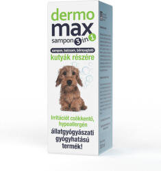 Dermomax sampon 3 in 1 - Irritáció csökkentő hipoallergén sampon és balzsam kutyáknak. 300 ml