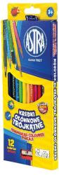 Astra Színes ceruza ASTRA háromszög 12 színű ajándék hegyezővel (312110002) - homeofficeshop