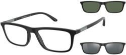 Giorgio Armani Rame ochelari de vedere Barbati Emporio Armani EA4160 50421, Plastic, Negru, 55 mm (EA4160 50421) Rama ochelari