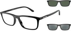 Giorgio Armani Rame ochelari de vedere Barbati Emporio Armani EA4160 50011W, Plastic, Negru, 55 mm (EA4160 50011W)