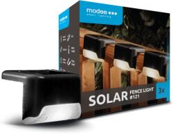 Modee LED lámpa szett , 3 darabos , napelemes , korlát világítás , meleg fehér , IP44 , Modee (ML-WS121)