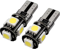 HD LED 12V/5W w5w CAN-BUS fehér 5db SMD párban