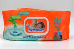 Freshmaker Baby Wet Wipes Aloe Vera nedves törlőkendő 90db