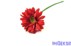  Gerbera szálas selyemvirág 42 cm - Piros