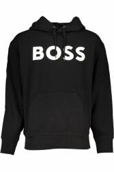 HUGO BOSS Hanorac barbati fara fermoar croiala Regular fit si imprimeu cu logo negru (FI-50487134WEBASICHOOD_4032231)