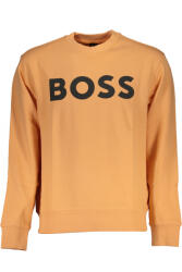 HUGO BOSS Bluza barbati fara fermoar cu croiala Regular fit si imprimeu cu logo portocaliu (FI-50487133WEBASICCREW_4032458)