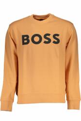 HUGO BOSS Bluza barbati fara fermoar cu croiala Regular fit si imprimeu cu logo portocaliu (FI-50487133WEBASICCREW_AR833_S)