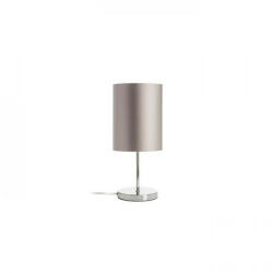  NYC/RON 15/20 asztali lámpa Monaco galamb szürke/ezüst PVC/króm 230V LED E27 15W (R14057)
