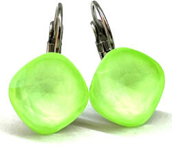 PÁRNA NAGY PÁRNA kapcsos fülbevaló 12 mm (electric peridot ignite) (2024032302)