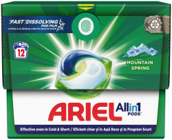 Ariel Detergent Capsule All in 1 PODS, 12 buc, Mountain Spring
