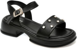 Gryxx Sandale casual GRYXX negre, LX661, din piele naturala 39