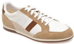 GEOX Pantofi casual GEOX albi, U454GA, din piele naturala 42