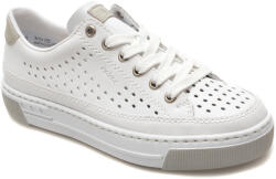 RIEKER Pantofi casual RIEKER albi, L8849, din piele ecologica 38