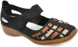 RIEKER Pantofi casual RIEKER bleumarin, 41369, din piele naturala 36